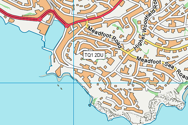 TQ1 2DU map - OS VectorMap District (Ordnance Survey) TQ1 2DU map - OS VectorMap District (Ordnance Survey)