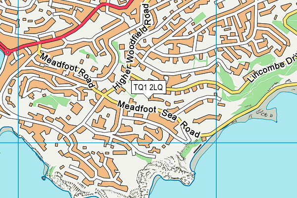 TQ1 2LQ map - OS VectorMap District (Ordnance Survey) TQ1 2LQ map - OS VectorMap District (Ordnance Survey)