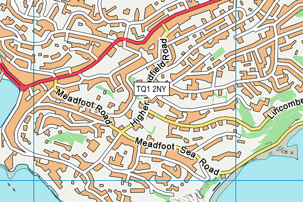 TQ1 2NY map - OS VectorMap District (Ordnance Survey) TQ1 2NY map - OS VectorMap District (Ordnance Survey)