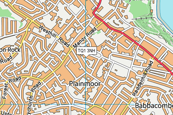 TQ1 3NH map - OS VectorMap District (Ordnance Survey) TQ1 3NH map - OS VectorMap District (Ordnance Survey)