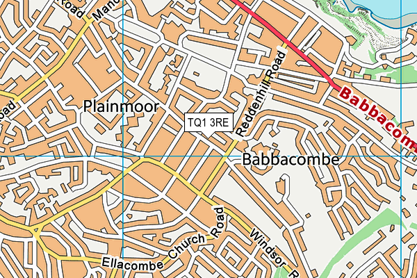 TQ1 3RE map - OS VectorMap District (Ordnance Survey) TQ1 3RE map - OS VectorMap District (Ordnance Survey)