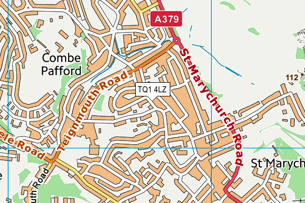 TQ1 4LZ map - OS VectorMap District (Ordnance Survey)