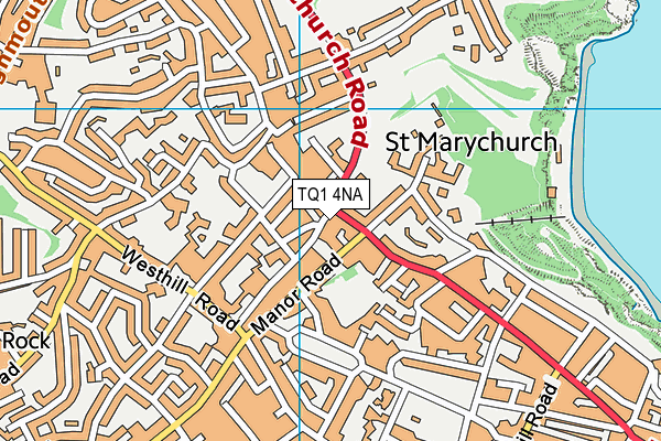 TQ1 4NA map - OS VectorMap District (Ordnance Survey) TQ1 4NA map - OS VectorMap District (Ordnance Survey)