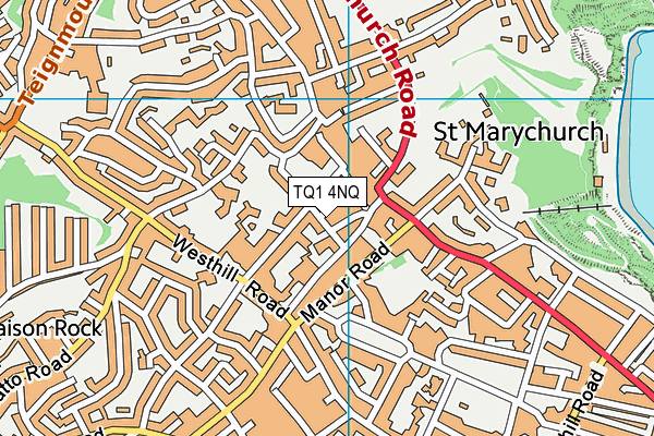 TQ1 4NQ map - OS VectorMap District (Ordnance Survey)