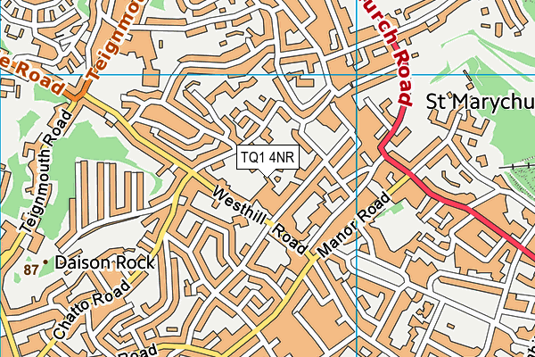 TQ1 4NR map - OS VectorMap District (Ordnance Survey)