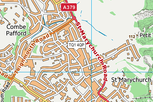 TQ1 4QP map - OS VectorMap District (Ordnance Survey) TQ1 4QP map - OS VectorMap District (Ordnance Survey)