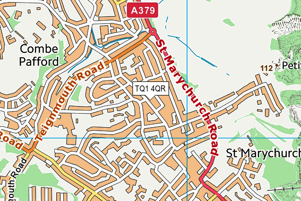 TQ1 4QR map - OS VectorMap District (Ordnance Survey)