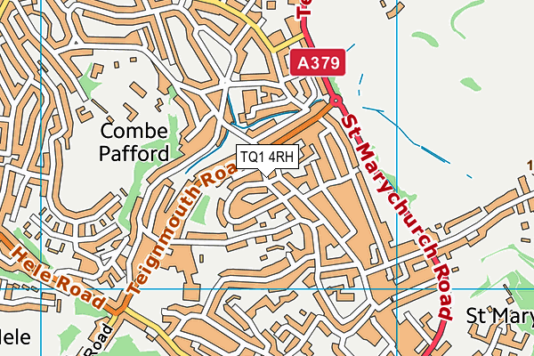 TQ1 4RH map - OS VectorMap District (Ordnance Survey) TQ1 4RH map - OS VectorMap District (Ordnance Survey)