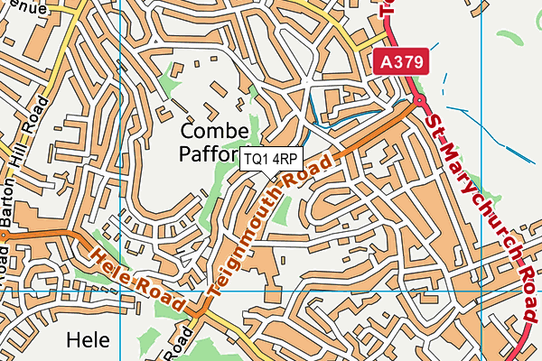 TQ1 4RP map - OS VectorMap District (Ordnance Survey) TQ1 4RP map - OS VectorMap District (Ordnance Survey)