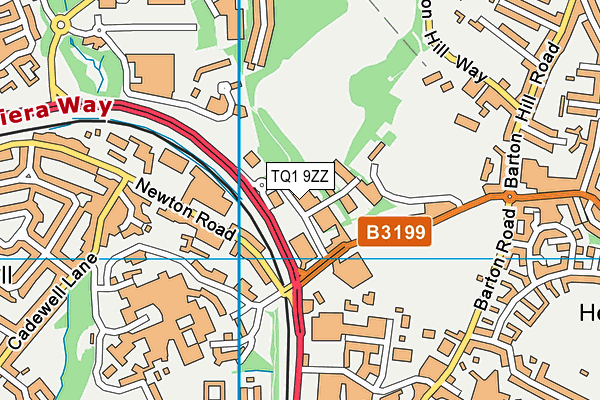TQ1 9ZZ map - OS VectorMap District (Ordnance Survey) TQ1 9ZZ map - OS VectorMap District (Ordnance Survey)