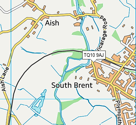 TQ10 9AJ map - OS VectorMap District (Ordnance Survey) TQ10 9AJ map - OS VectorMap District (Ordnance Survey)