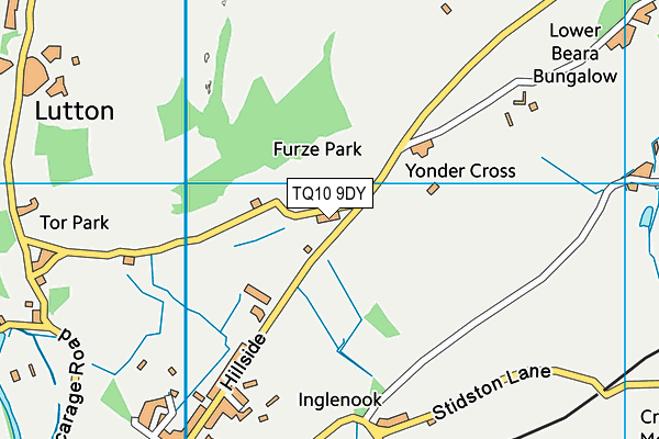 TQ10 9DY map - OS VectorMap District (Ordnance Survey)