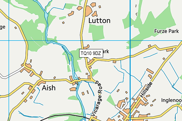 TQ10 9DZ map - OS VectorMap District (Ordnance Survey)