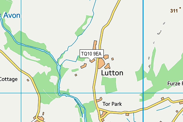 TQ10 9EA map - OS VectorMap District (Ordnance Survey) TQ10 9EA map - OS VectorMap District (Ordnance Survey)