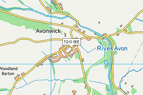 TQ10 9EE map - OS VectorMap District (Ordnance Survey)