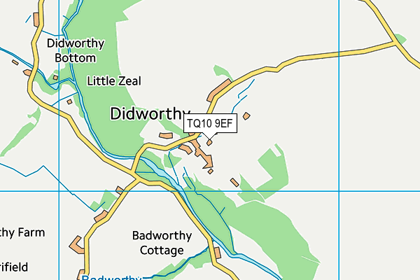 TQ10 9EF map - OS VectorMap District (Ordnance Survey) TQ10 9EF map - OS VectorMap District (Ordnance Survey)