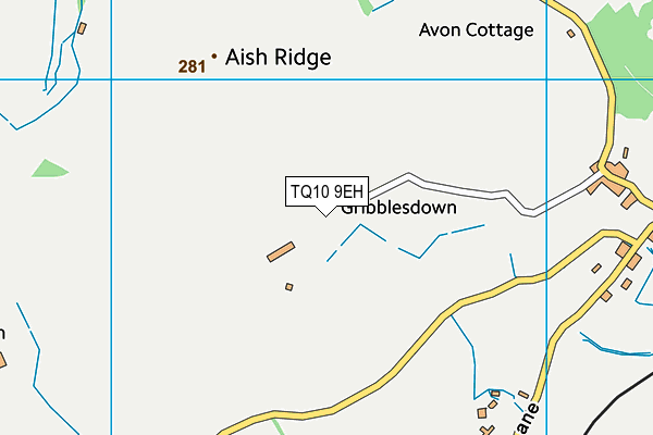 TQ10 9EH map - OS VectorMap District (Ordnance Survey) TQ10 9EH map - OS VectorMap District (Ordnance Survey)