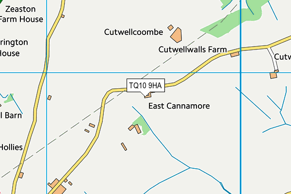 TQ10 9HA map - OS VectorMap District (Ordnance Survey) TQ10 9HA map - OS VectorMap District (Ordnance Survey)