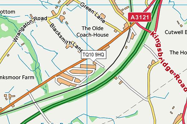 TQ10 9HQ map - OS VectorMap District (Ordnance Survey) TQ10 9HQ map - OS VectorMap District (Ordnance Survey)