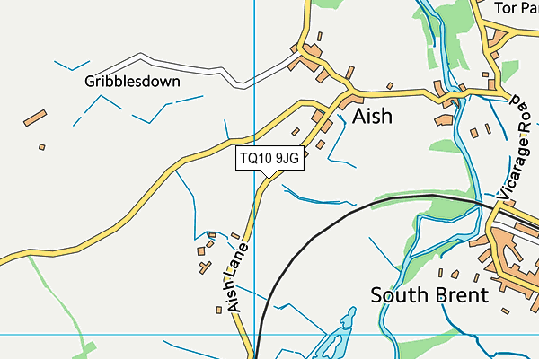 TQ10 9JG map - OS VectorMap District (Ordnance Survey) TQ10 9JG map - OS VectorMap District (Ordnance Survey)