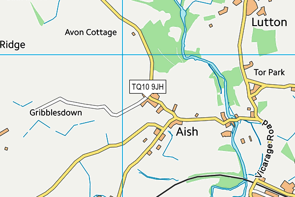 TQ10 9JH map - OS VectorMap District (Ordnance Survey) TQ10 9JH map - OS VectorMap District (Ordnance Survey)
