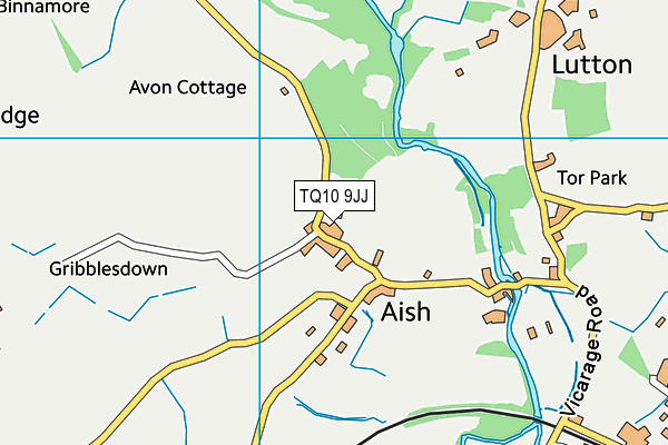 TQ10 9JJ map - OS VectorMap District (Ordnance Survey) TQ10 9JJ map - OS VectorMap District (Ordnance Survey)