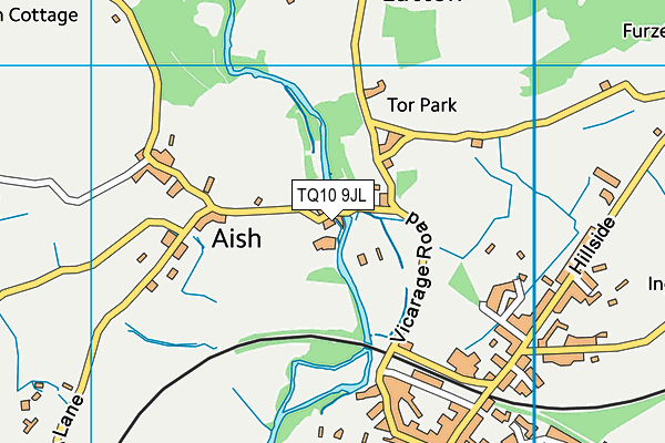 TQ10 9JL map - OS VectorMap District (Ordnance Survey) TQ10 9JL map - OS VectorMap District (Ordnance Survey)