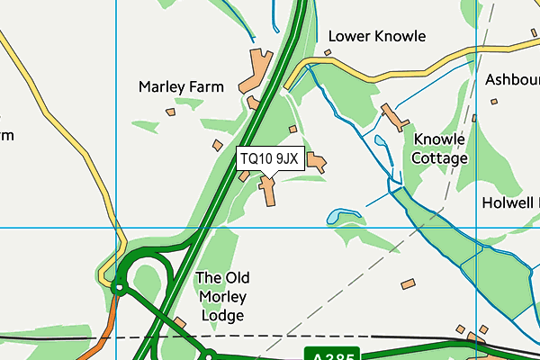 TQ10 9JX map - OS VectorMap District (Ordnance Survey) TQ10 9JX map - OS VectorMap District (Ordnance Survey)