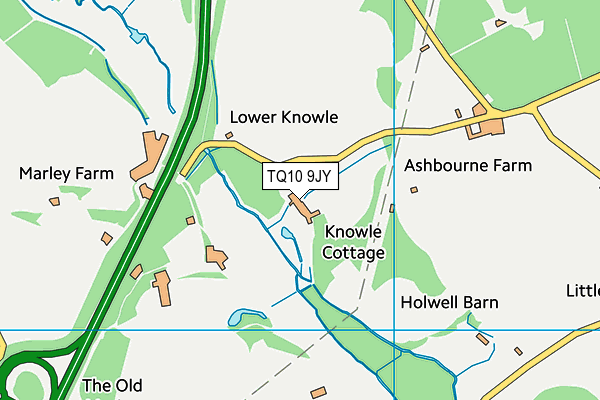 TQ10 9JY map - OS VectorMap District (Ordnance Survey)