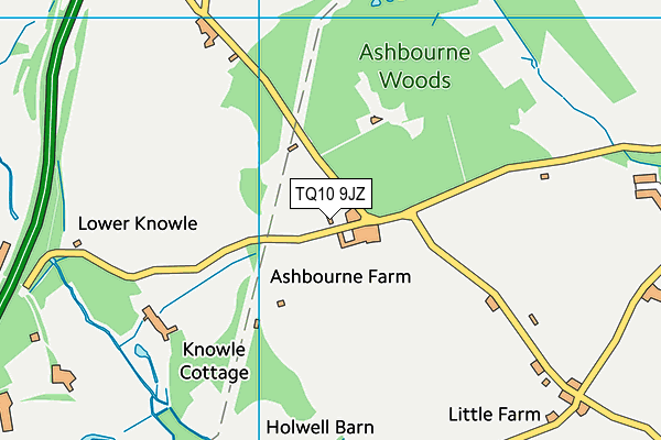 TQ10 9JZ map - OS VectorMap District (Ordnance Survey) TQ10 9JZ map - OS VectorMap District (Ordnance Survey)