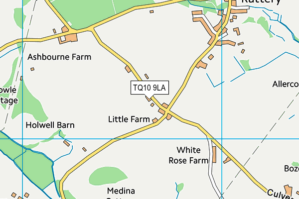 TQ10 9LA map - OS VectorMap District (Ordnance Survey)