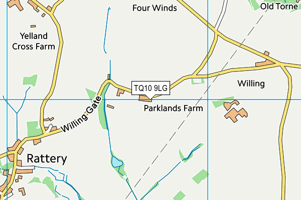 TQ10 9LG map - OS VectorMap District (Ordnance Survey) TQ10 9LG map - OS VectorMap District (Ordnance Survey)