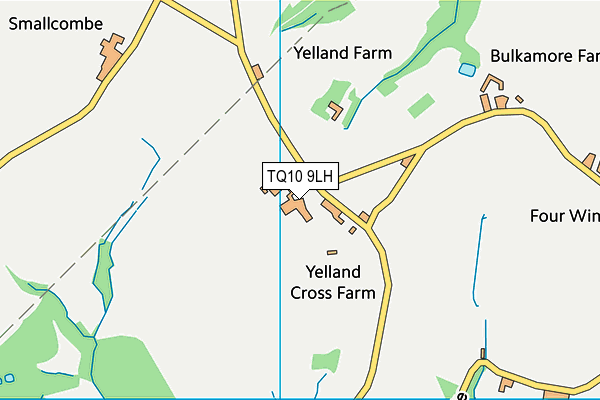 TQ10 9LH map - OS VectorMap District (Ordnance Survey) TQ10 9LH map - OS VectorMap District (Ordnance Survey)