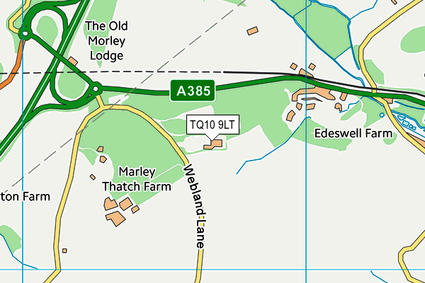 TQ10 9LT map - OS VectorMap District (Ordnance Survey) TQ10 9LT map - OS VectorMap District (Ordnance Survey)