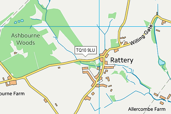 TQ10 9LU map - OS VectorMap District (Ordnance Survey) TQ10 9LU map - OS VectorMap District (Ordnance Survey)