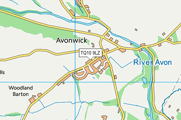 TQ10 9LZ map - OS VectorMap District (Ordnance Survey)