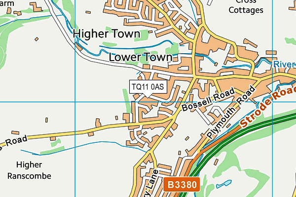 TQ11 0AS map - OS VectorMap District (Ordnance Survey) TQ11 0AS map - OS VectorMap District (Ordnance Survey)