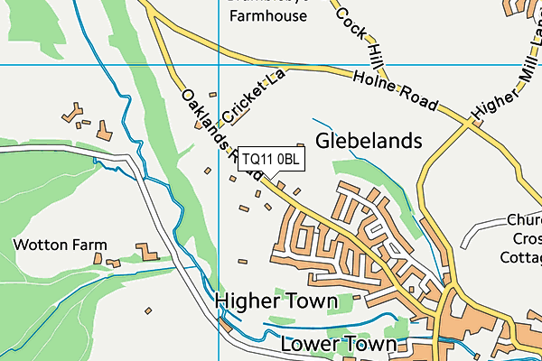 TQ11 0BL map - OS VectorMap District (Ordnance Survey) TQ11 0BL map - OS VectorMap District (Ordnance Survey)