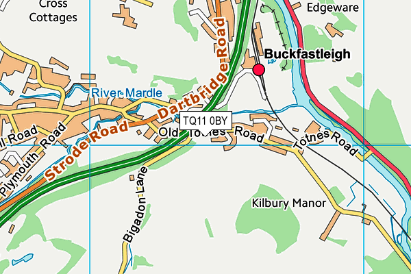 TQ11 0BY map - OS VectorMap District (Ordnance Survey) TQ11 0BY map - OS VectorMap District (Ordnance Survey)