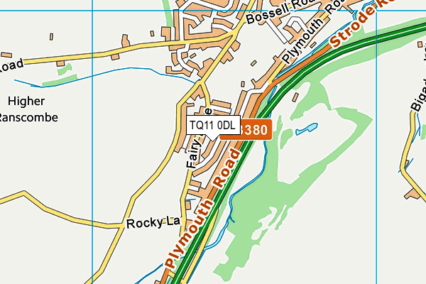 TQ11 0DL map - OS VectorMap District (Ordnance Survey) TQ11 0DL map - OS VectorMap District (Ordnance Survey)