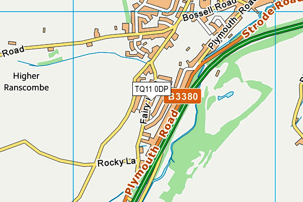TQ11 0DP map - OS VectorMap District (Ordnance Survey) TQ11 0DP map - OS VectorMap District (Ordnance Survey)