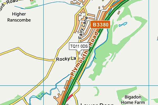 TQ11 0DS map - OS VectorMap District (Ordnance Survey) TQ11 0DS map - OS VectorMap District (Ordnance Survey)