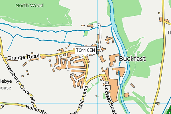 TQ11 0EN map - OS VectorMap District (Ordnance Survey) TQ11 0EN map - OS VectorMap District (Ordnance Survey)