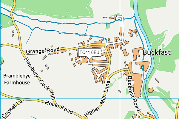 TQ11 0EU map - OS VectorMap District (Ordnance Survey) TQ11 0EU map - OS VectorMap District (Ordnance Survey)