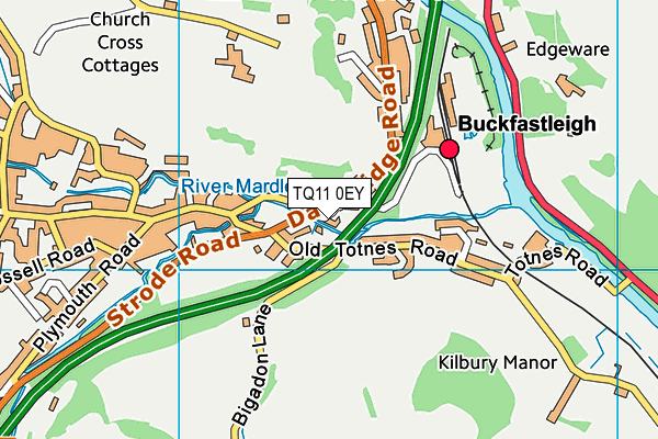TQ11 0EY map - OS VectorMap District (Ordnance Survey) TQ11 0EY map - OS VectorMap District (Ordnance Survey)