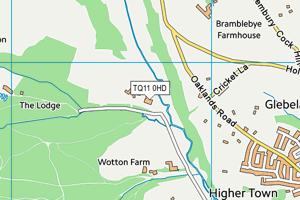 TQ11 0HD map - OS VectorMap District (Ordnance Survey) TQ11 0HD map - OS VectorMap District (Ordnance Survey)