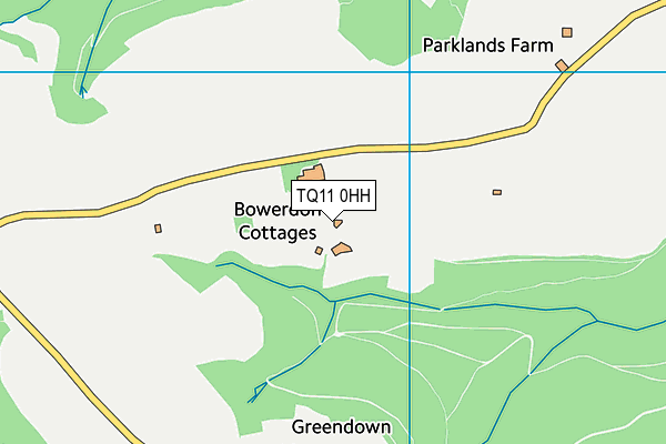 TQ11 0HH map - OS VectorMap District (Ordnance Survey) TQ11 0HH map - OS VectorMap District (Ordnance Survey)