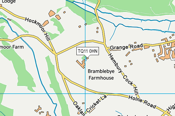 TQ11 0HN map - OS VectorMap District (Ordnance Survey)