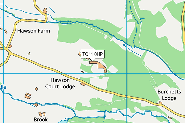 TQ11 0HP map - OS VectorMap District (Ordnance Survey) TQ11 0HP map - OS VectorMap District (Ordnance Survey)
