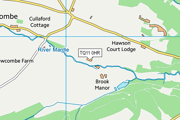 TQ11 0HR map - OS VectorMap District (Ordnance Survey)